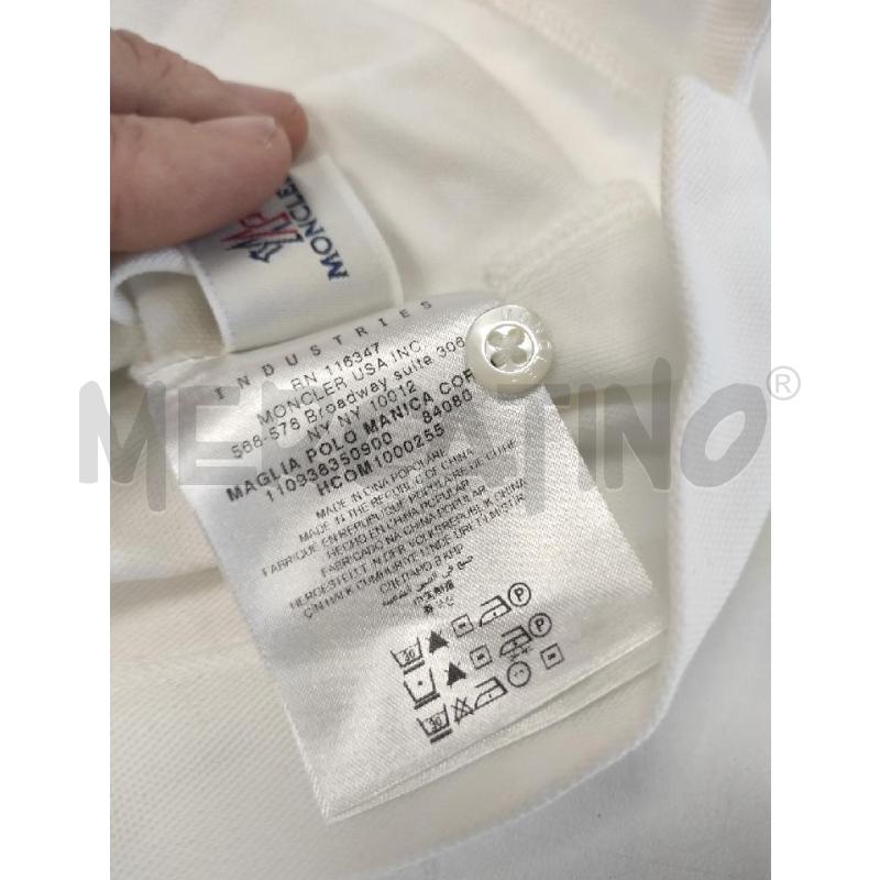 POLO DONNA MONCLER BIANCA TG. L | Mercatino dell'Usato Salerno torrione 4