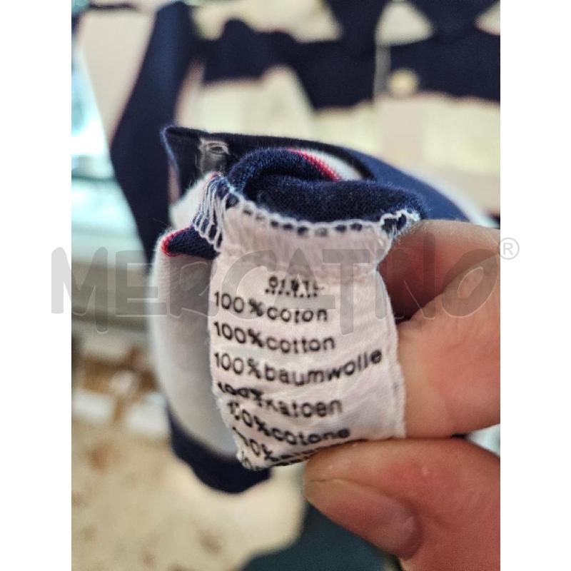 POLO UOMO LACOSTE MANICHE LUNGHE BIANCA BLU TG. 3  | Mercatino dell'Usato Salerno torrione 5
