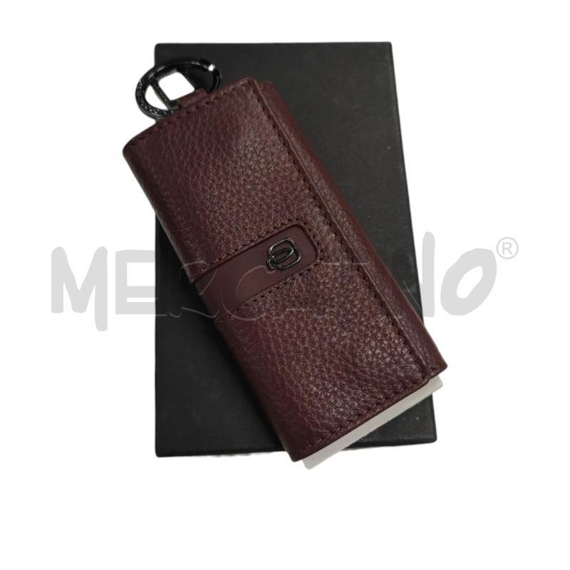 PORTA CHIAVI PQUADRO PELLE BORDEAUX | Mercatino dell'Usato Salerno torrione 1