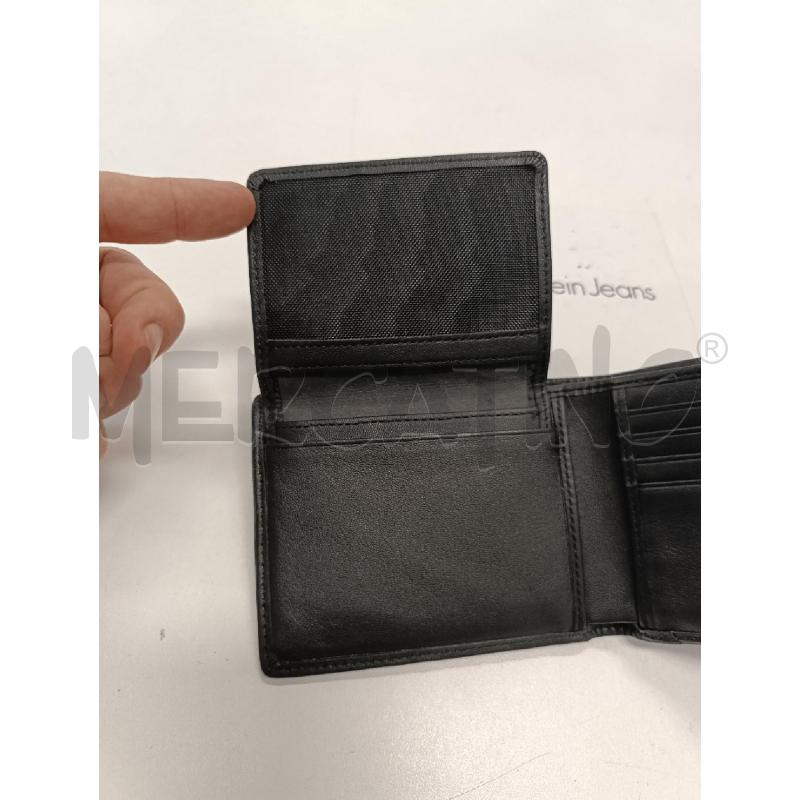PORTA FOGLIO CALVIN KLEIN NERO TELA E PELLE | Mercatino dell'Usato Salerno torrione 3