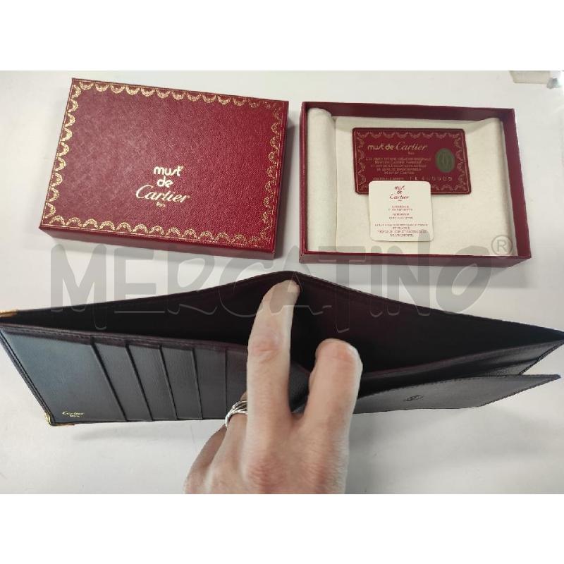 PORTA FOGLIO CARTIER CON SCATOLA E DOCUMENTI  | Mercatino dell'Usato Salerno torrione 3