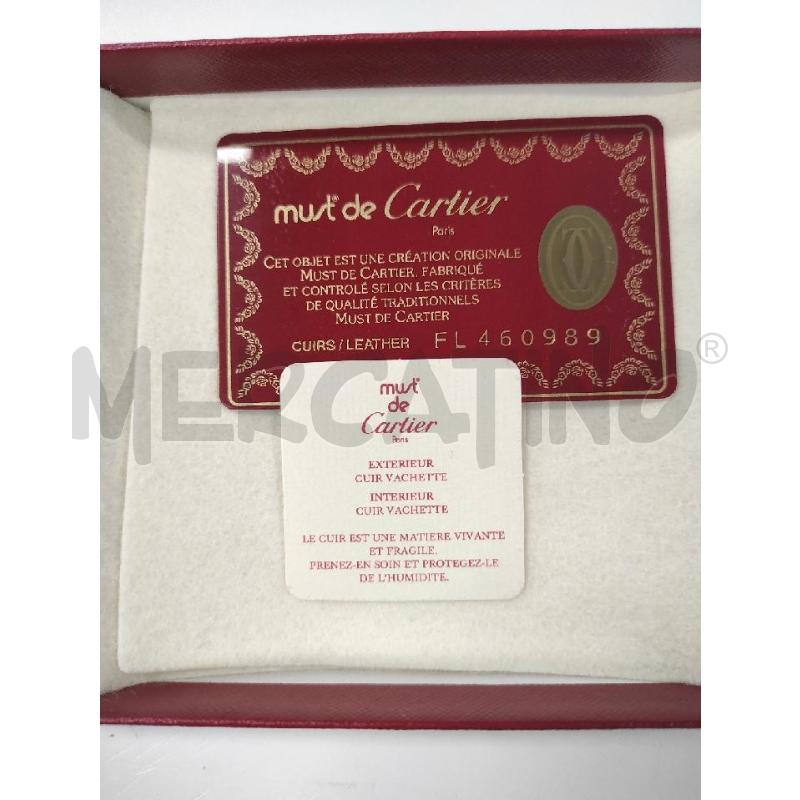 PORTA FOGLIO CARTIER CON SCATOLA E DOCUMENTI  | Mercatino dell'Usato Salerno torrione 4