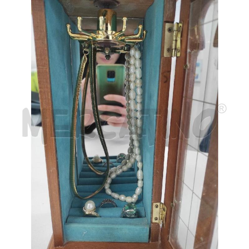 PORTA GIOIE A MOBILETTO LEGNO CON PORTICINA | Mercatino dell'Usato Salerno torrione 2