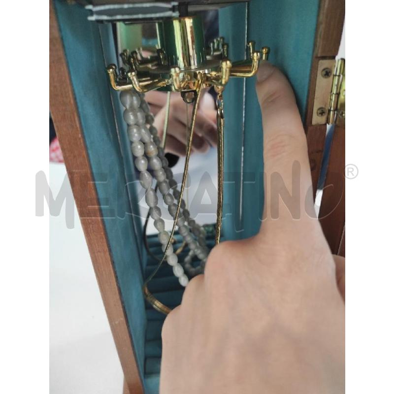 PORTA GIOIE A MOBILETTO LEGNO CON PORTICINA | Mercatino dell'Usato Salerno torrione 3