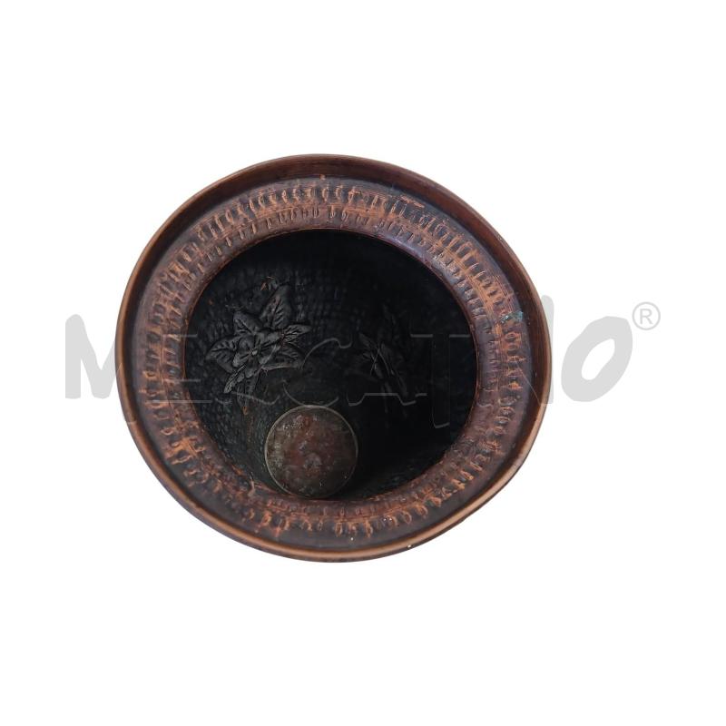 PORTA OMBRELLI RAMATO CON FIORE  H 49 CM | Mercatino dell'Usato Salerno torrione 2