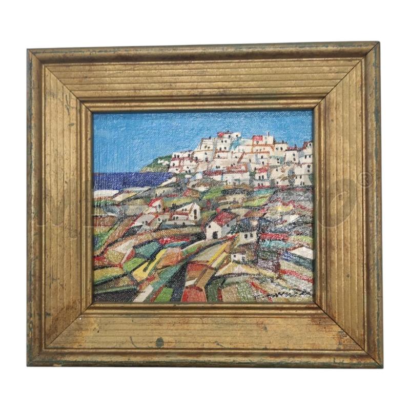 QUADRETTO ANTONIO MEMOLI CON PAESAGGIO  | Mercatino dell'Usato Salerno torrione 1