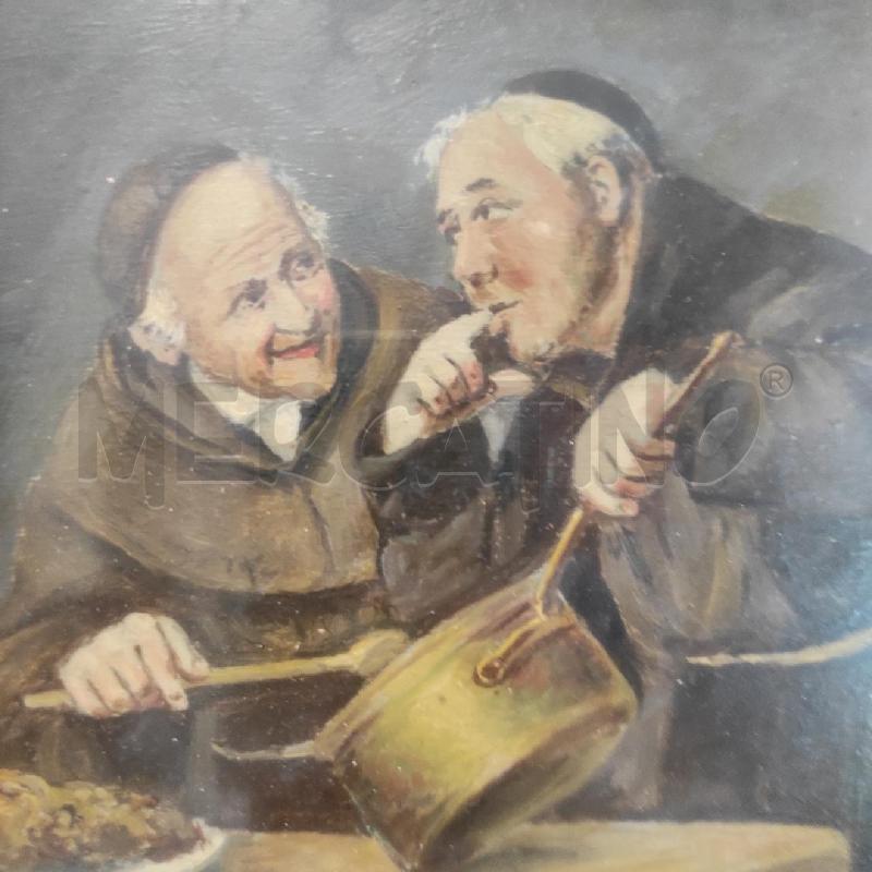 QUADRO CON FRATI CHE MANGIANO  | Mercatino dell'Usato Salerno torrione 2