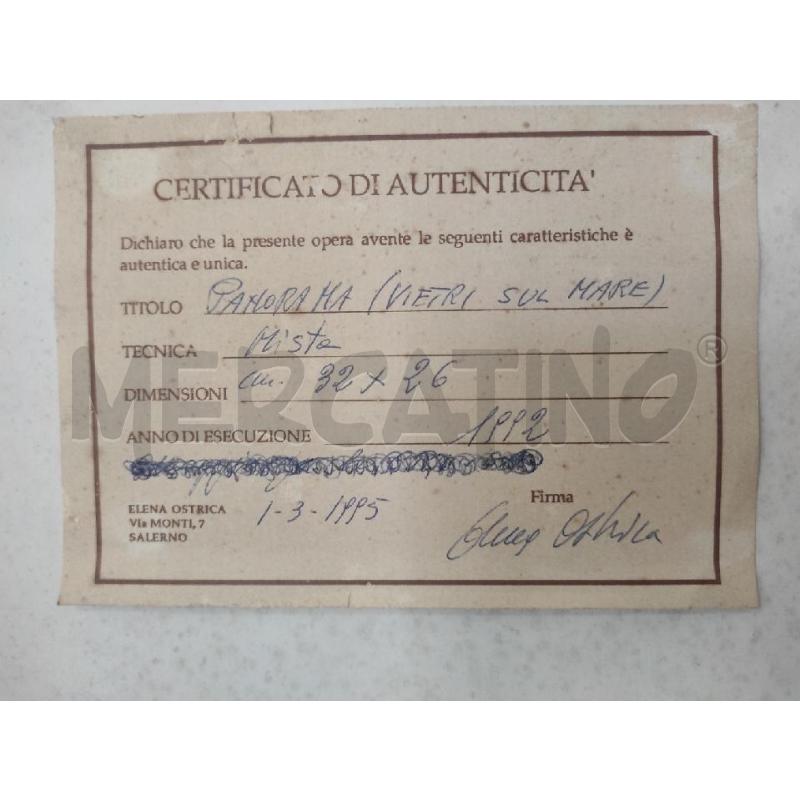 QUADRO ELENA OSTRICA VIETRI SUL MARE | Mercatino dell'Usato Salerno torrione 3