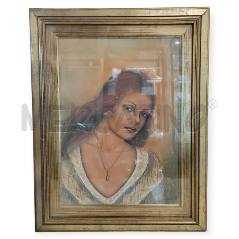 QUADRO FRANCA CASSONE DONNA 50*70  | Mercatino dell'Usato Salerno torrione 1