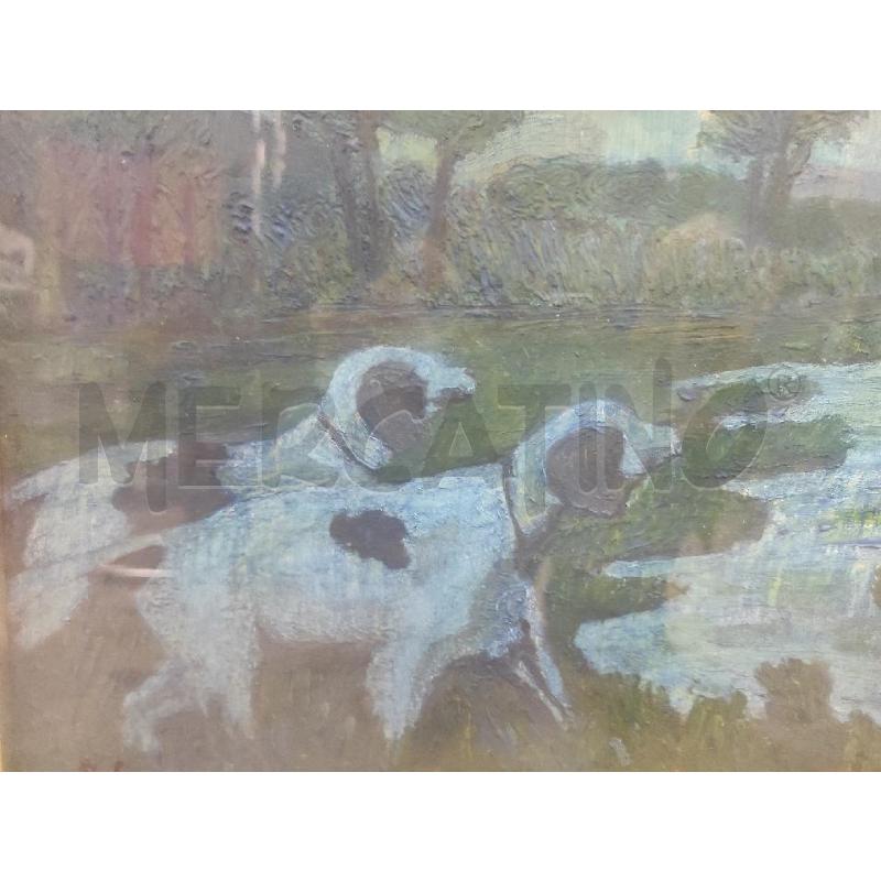 QUADRO G.BARRA SCENA DI CACCIA | Mercatino dell'Usato Salerno torrione 1