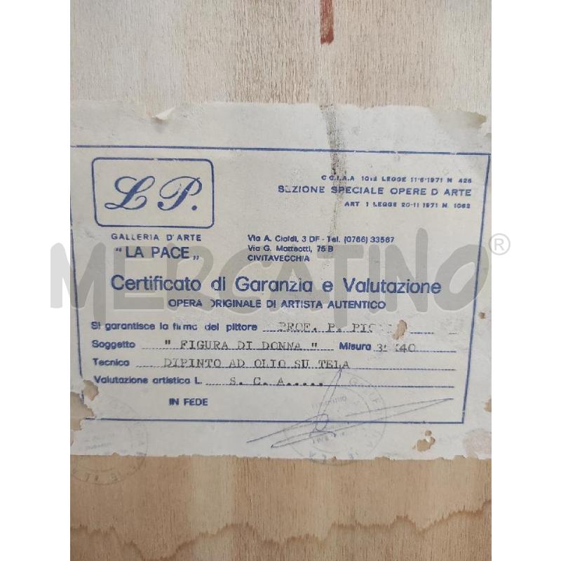 QUADRO PASQUALE PICAZIO NUDO DONNA | Mercatino dell'Usato Salerno torrione 4