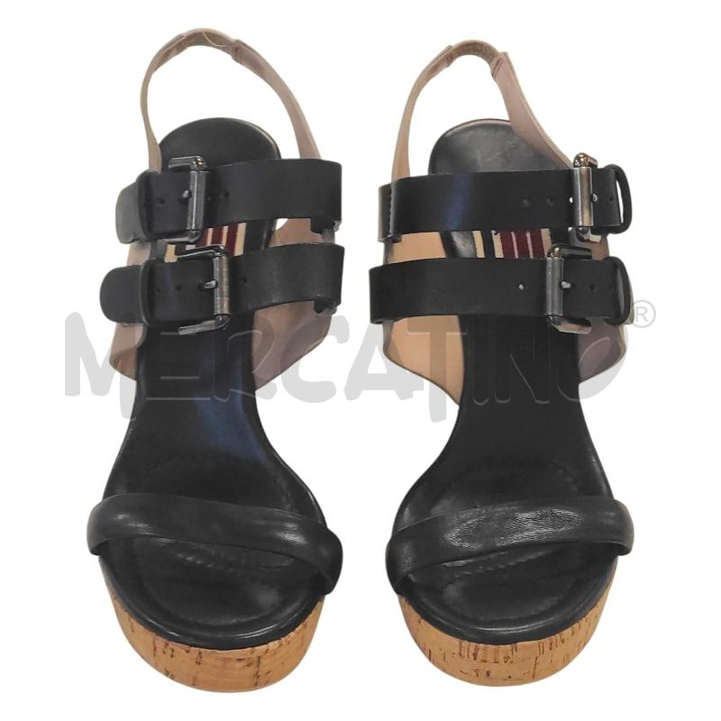 SANDALI DONNA ISOLA MARRAS NERI TORTORA ZEPPA PAGLIA TG. 36 | Mercatino dell'Usato Salerno torrione 2