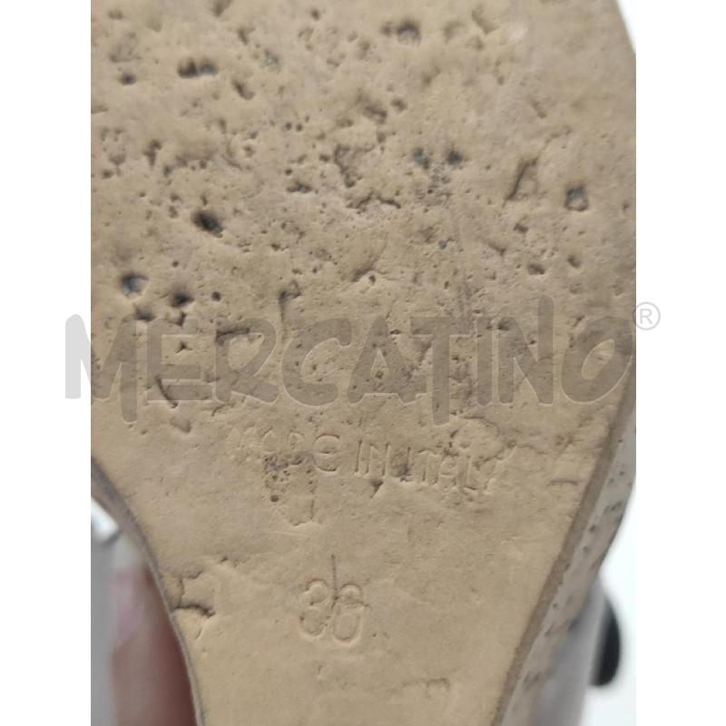 SANDALI DONNA ISOLA MARRAS NERI TORTORA ZEPPA PAGLIA TG. 36 | Mercatino dell'Usato Salerno torrione 4