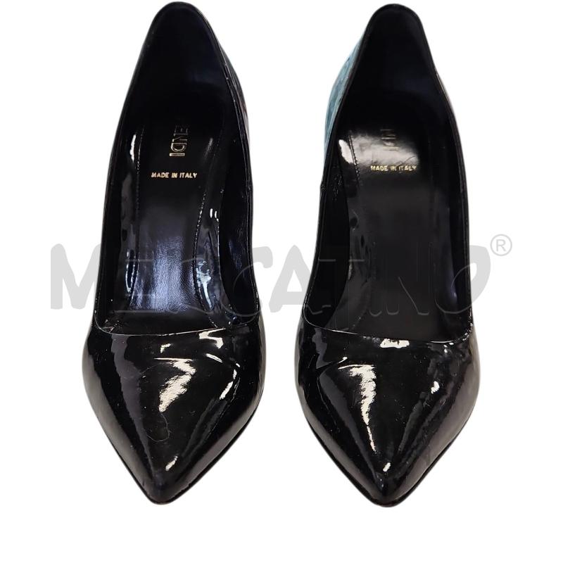 SCARPE DONNA FENDI DECOLLETÈ NERE LUCIDE TG 37 | Mercatino dell'Usato Salerno torrione 2