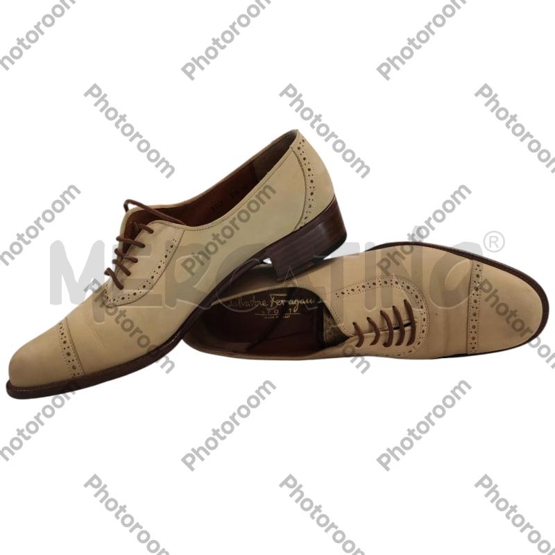 SCARPE DONNA FERRAGAMO FRANCESINE BEIGE TG. 6.5 C | Mercatino dell'Usato Salerno torrione 4