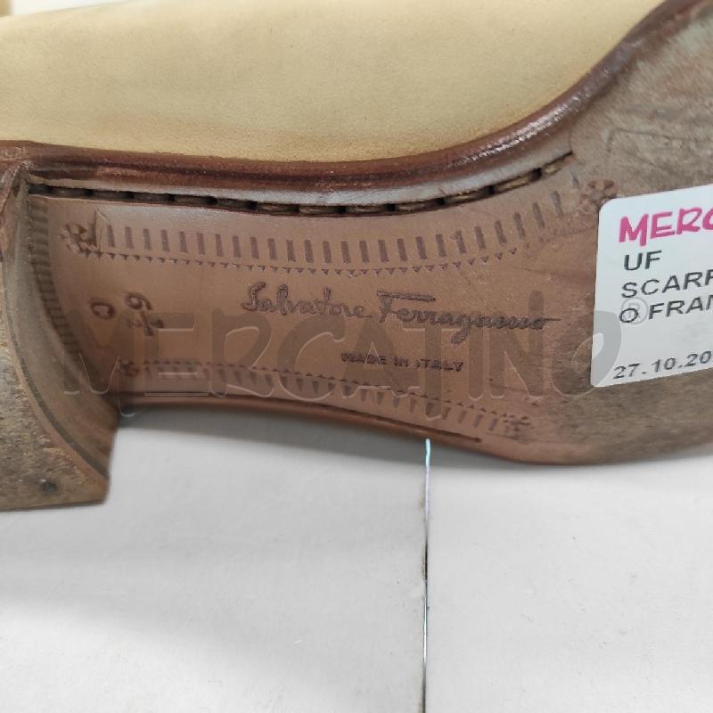 SCARPE DONNA FERRAGAMO FRANCESINE BEIGE TG. 6.5 C | Mercatino dell'Usato Salerno torrione 5