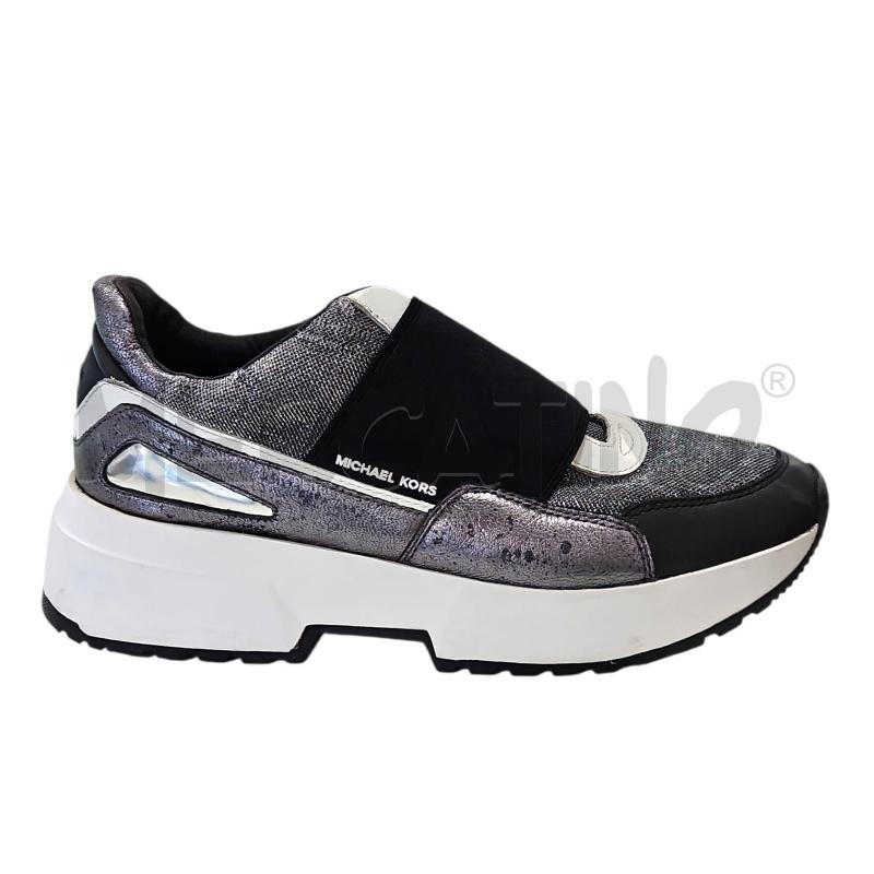 SCARPE DONNA MICHAEL KORS ARGENTO NERE 38,5 | Mercatino dell'Usato Salerno torrione 1
