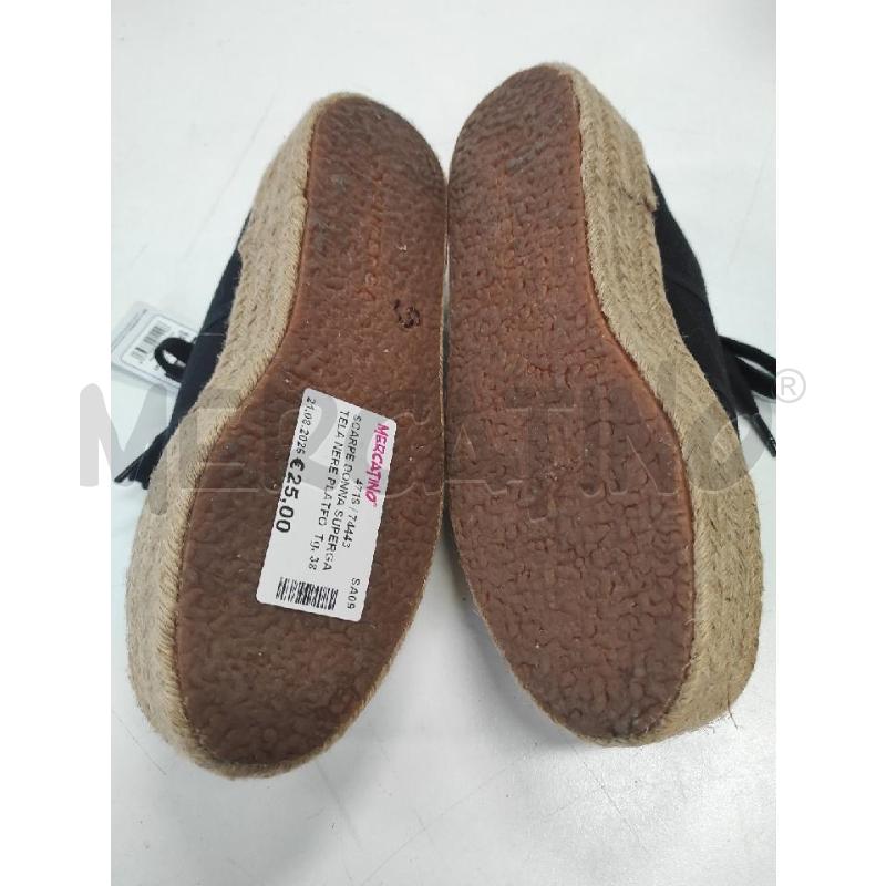 SCARPE DONNA SUPERGA TELA NERE PLATFORM ROPE TG.38 | Mercatino dell'Usato Salerno torrione 4