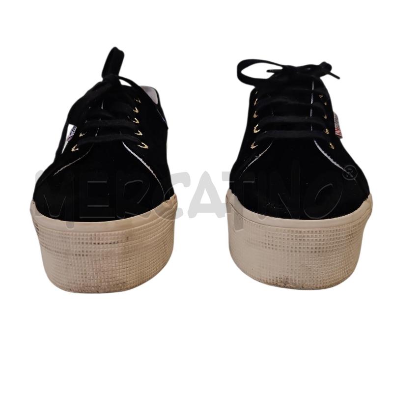 SCARPE DONNA SUPERGA VELLUTO NERO PLATFORM TG 37 | Mercatino dell'Usato Salerno torrione 2