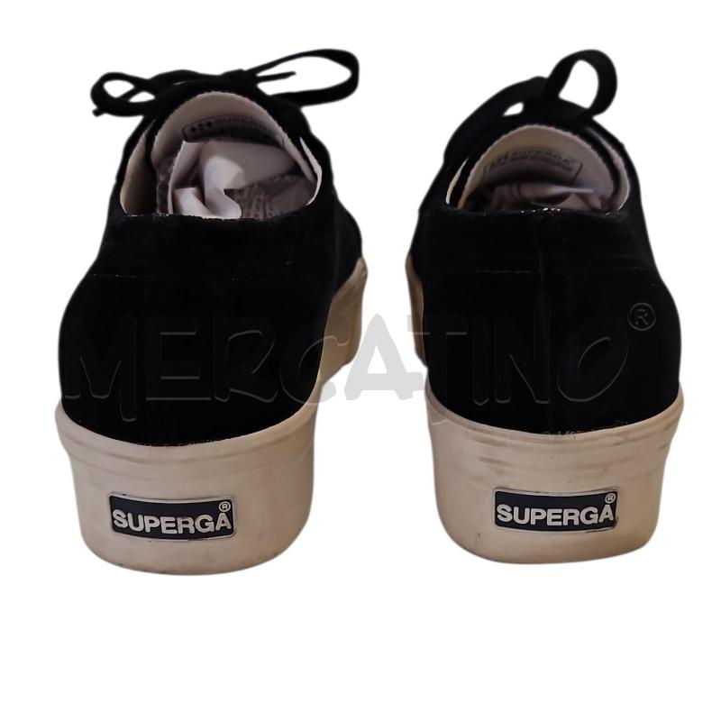 SCARPE DONNA SUPERGA VELLUTO NERO PLATFORM TG 37 | Mercatino dell'Usato Salerno torrione 3