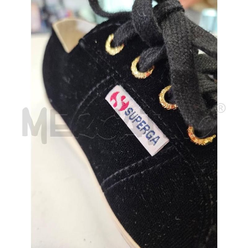 SCARPE DONNA SUPERGA VELLUTO NERO PLATFORM TG 37 | Mercatino dell'Usato Salerno torrione 4