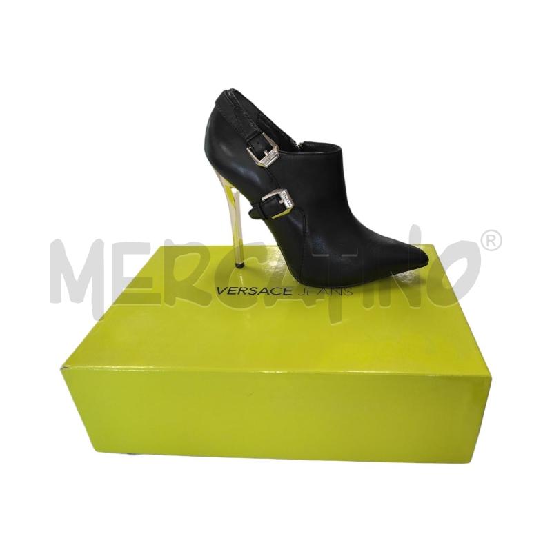 SCARPE DONNA VERSACE JEANS NERO STILETTO TG 38 | Mercatino dell'Usato Salerno torrione 1