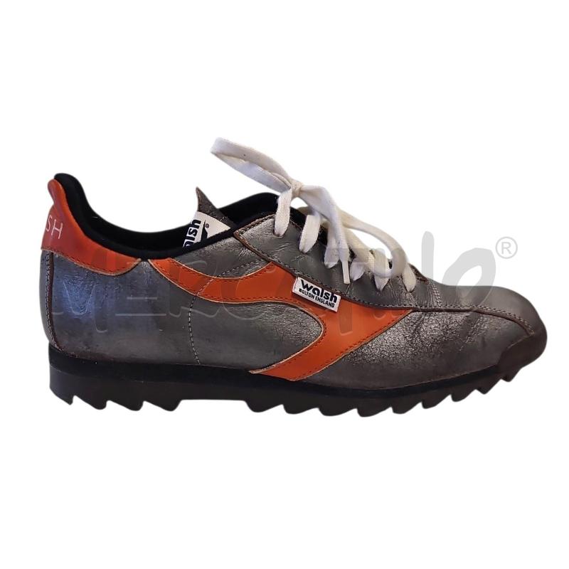 SCARPE DONNA WALSH GRIGIO ARANCIO TUTTA PELLE TG 39 | Mercatino dell'Usato Salerno torrione 1