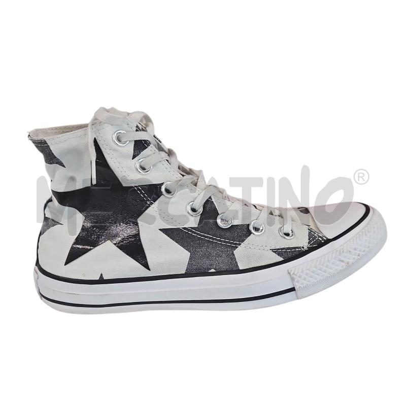 SCARPE D SNEAKERS CONVERSE STELLE BIA GRIGIE TG 38 | Mercatino dell'Usato Salerno torrione 1