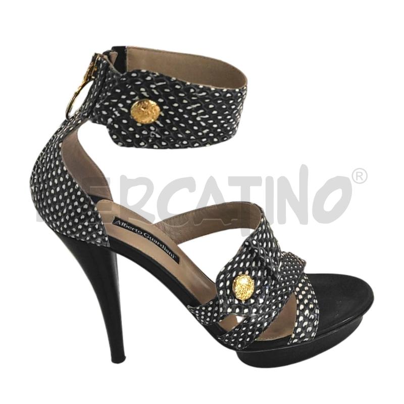 SCARPE TACCHI ALBERTO GUARDIANI STAMPA PITONE TG. 37 | Mercatino dell'Usato Salerno torrione 1