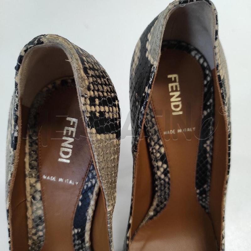 SCARPE TACCHI FENDI PITONE TACCO MONOGRAM TG. 37 | Mercatino dell'Usato Salerno torrione 3