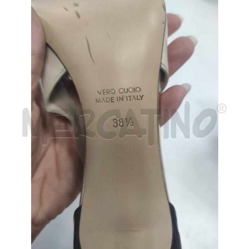 SCARPE TACCHI GUGLIELMO ROTTA BEIGE NERI TG. 38.5 | Mercatino dell'Usato Salerno torrione 3