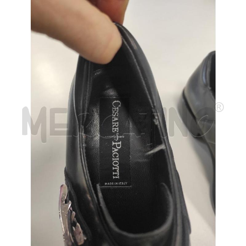 SCARPE UOMO CESARE PACIOTTI NERE FIBBIA TG. 7 | Mercatino dell'Usato Salerno torrione 2