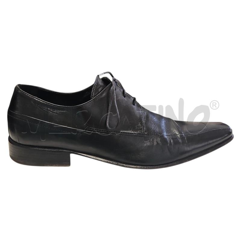 SCARPE UOMO LUCIANO ILARI PELLE NERA STRINGATA TG 43 | Mercatino dell'Usato Salerno torrione 1