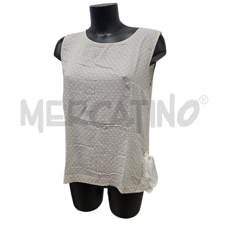 SET DONNA NUVOLA COORDINATO TOP + PANTALONE BEIGE TG 48 | Mercatino dell'Usato Salerno torrione 3