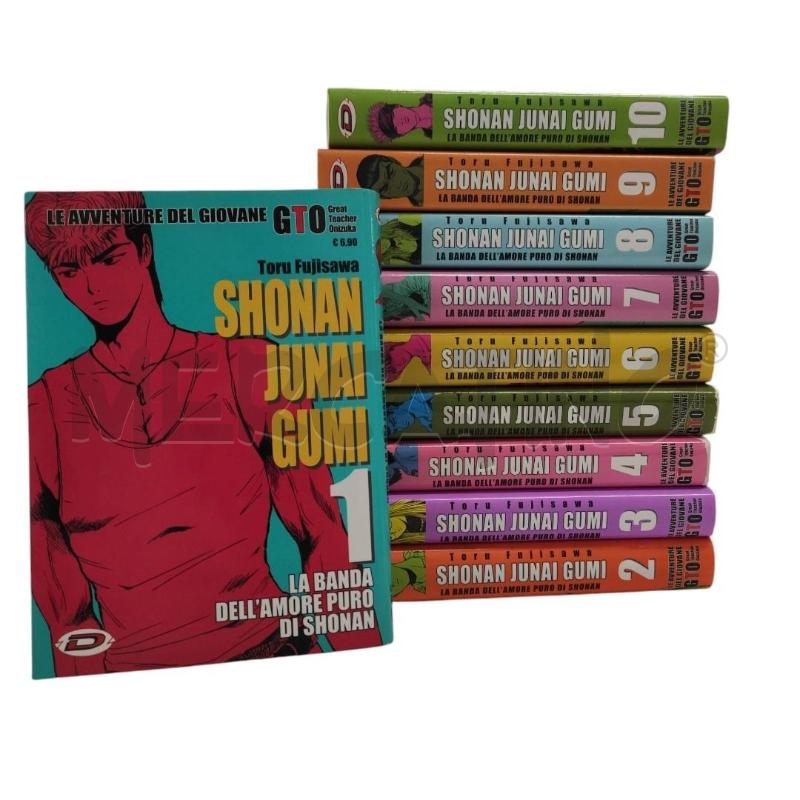 SHONAN JUNAI GUMI GIOVANE GTO VOL 1-10 | Mercatino dell'Usato Salerno torrione 1