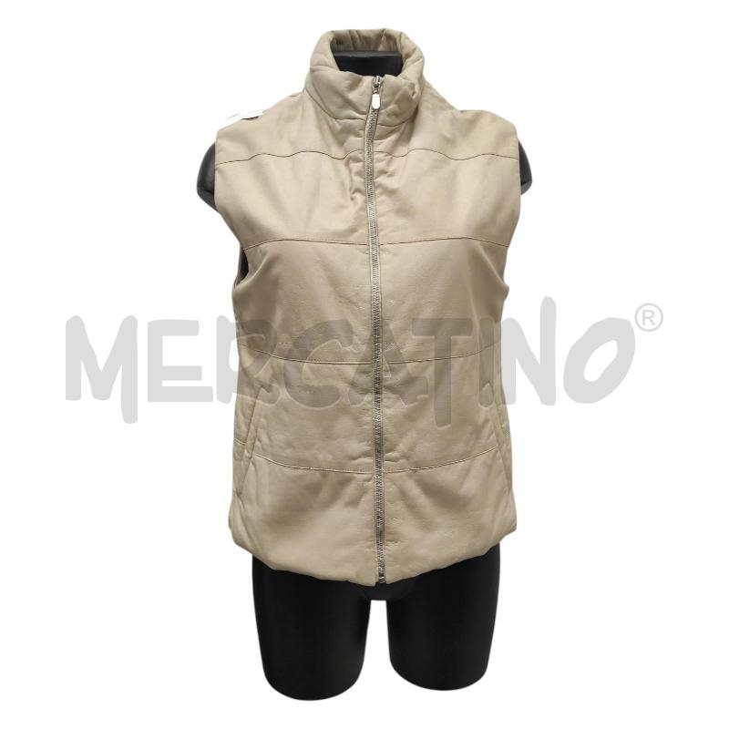 SMANICATO DONNA STESURE BEIGE VERA PELLE TG. 44 | Mercatino dell'Usato Salerno torrione 1
