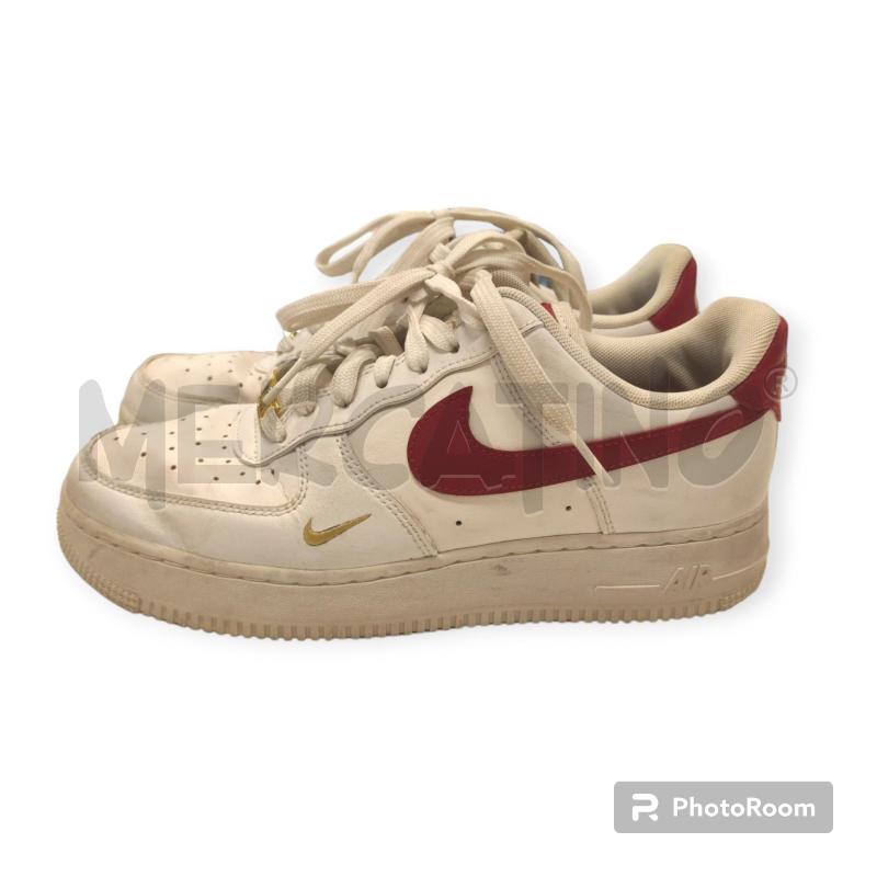 SNEAKERS DONNA NIKE AIR FORCE 1 BIANCHE ROSSE TG. 39 | Mercatino dell'Usato Salerno torrione 3