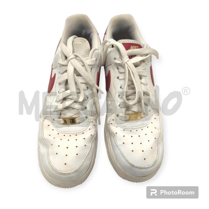SNEAKERS DONNA NIKE AIR FORCE 1 BIANCHE ROSSE TG. 39 | Mercatino dell'Usato Salerno torrione 4