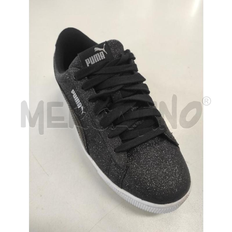SNEAKERS DONNA PUMA NERO GLITTER TG. 37 | Mercatino dell'Usato Salerno torrione 1