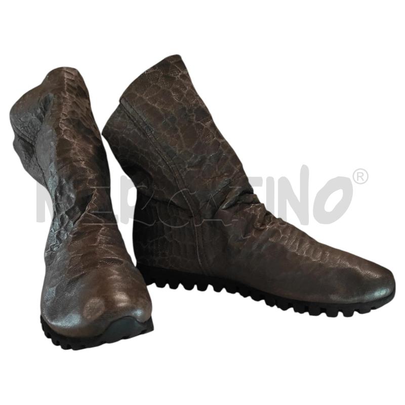 STIVALETTI DONNA FELMINI MARRONI MARTELLATI TG. 38 | Mercatino dell'Usato Salerno torrione 3