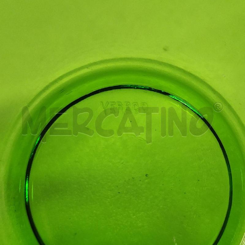 TAZZINE CAFFÈ E PIATTINI VERECO VETRO VERDE PZ.6 | Mercatino dell'Usato Salerno torrione 2
