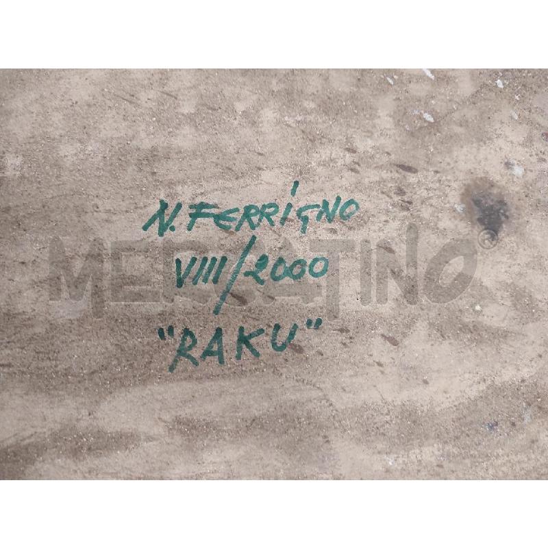TEGOLA SAGOMATA NELLO FERRIGNO RAKU  | Mercatino dell'Usato Salerno torrione 2