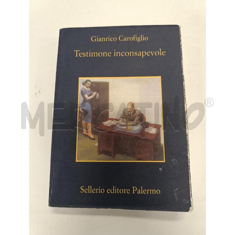 TESTIMONE INCONSAPEVOLE - CAROFIGLIO  | Mercatino dell'Usato Salerno torrione 1