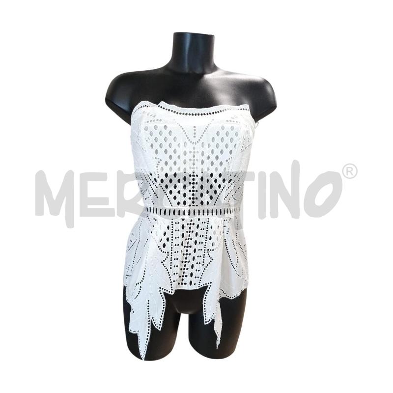 TOP ALBERTA FERRETTI BIANCO TRAFORATO TG. 40 | Mercatino dell'Usato Salerno torrione 1
