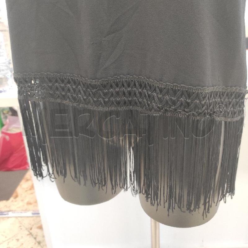 TOP DMYA NERO CON FRANGE TG. L | Mercatino dell'Usato Salerno torrione 2