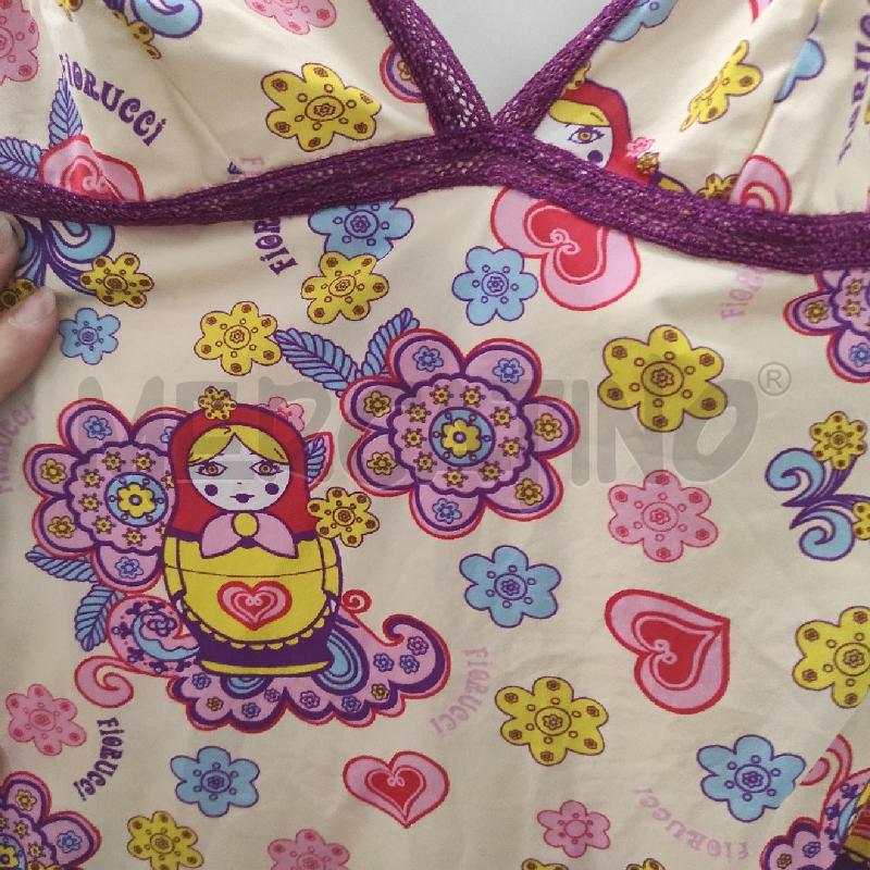 TOP FIORUCCI GIALLO VIOLA A FANTASIA TG. M | Mercatino dell'Usato Salerno torrione 3