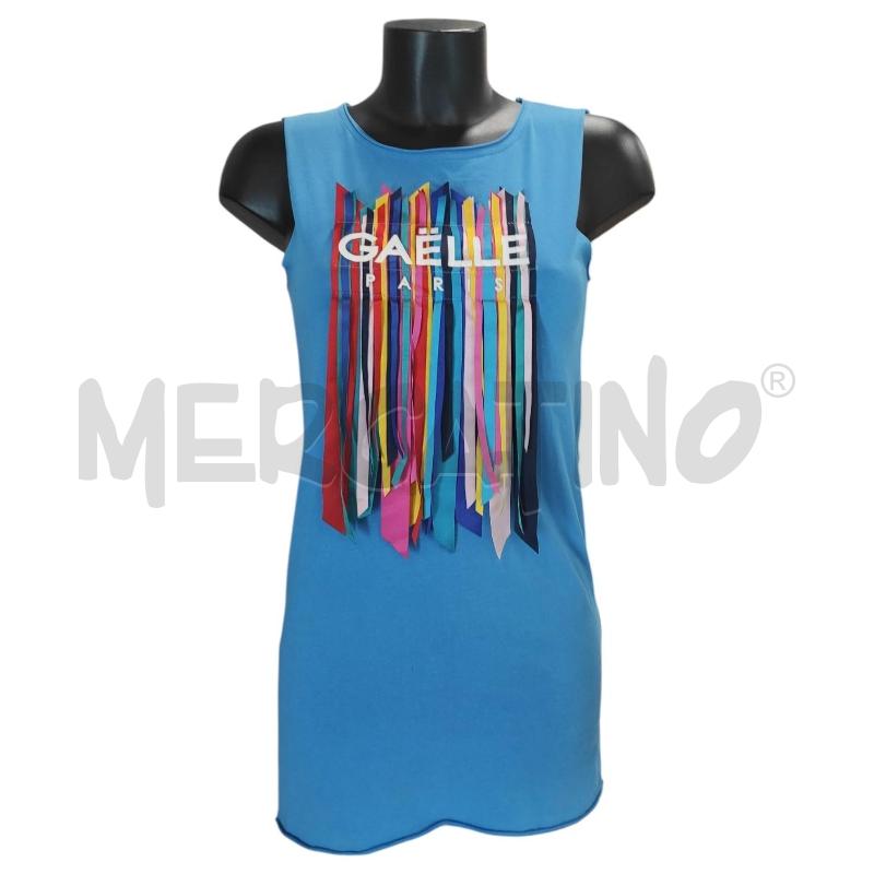 TOP GAELLE CELESTE CON FRANGE ARCOBALENO TG. 0 | Mercatino dell'Usato Salerno torrione 1