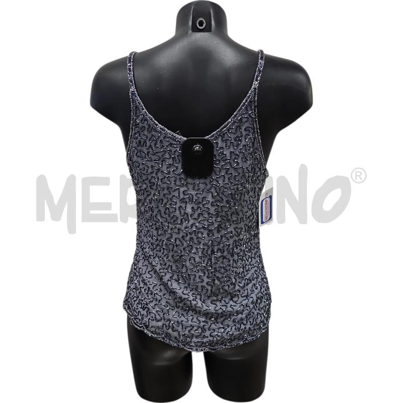 TOP GRIGIO CON TRAME PERLINE TG. 46 | Mercatino dell'Usato Salerno torrione 2