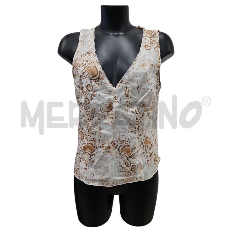 TOP IBLUES BEIGE FANTASIA FLOREALE TG. 48 | Mercatino dell'Usato Salerno torrione 1
