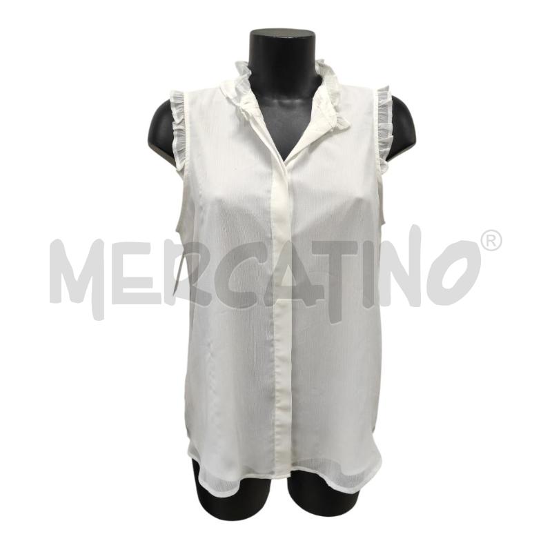 TOP KARL LAGERFELD BIANCO TG. M | Mercatino dell'Usato Salerno torrione 1
